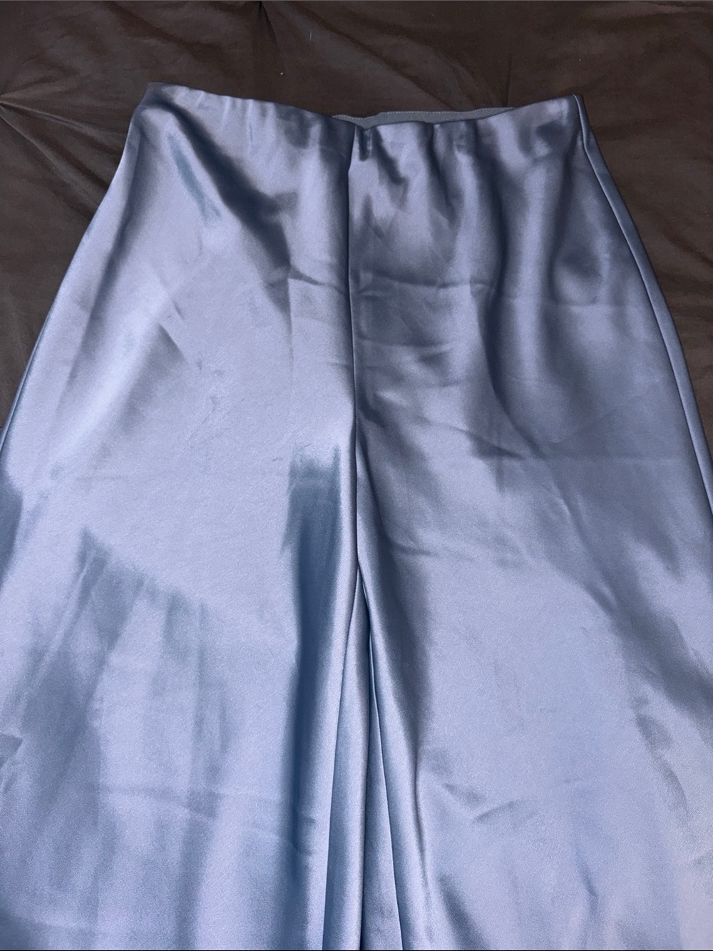 Joie Light Blue Satin-Look Trousers